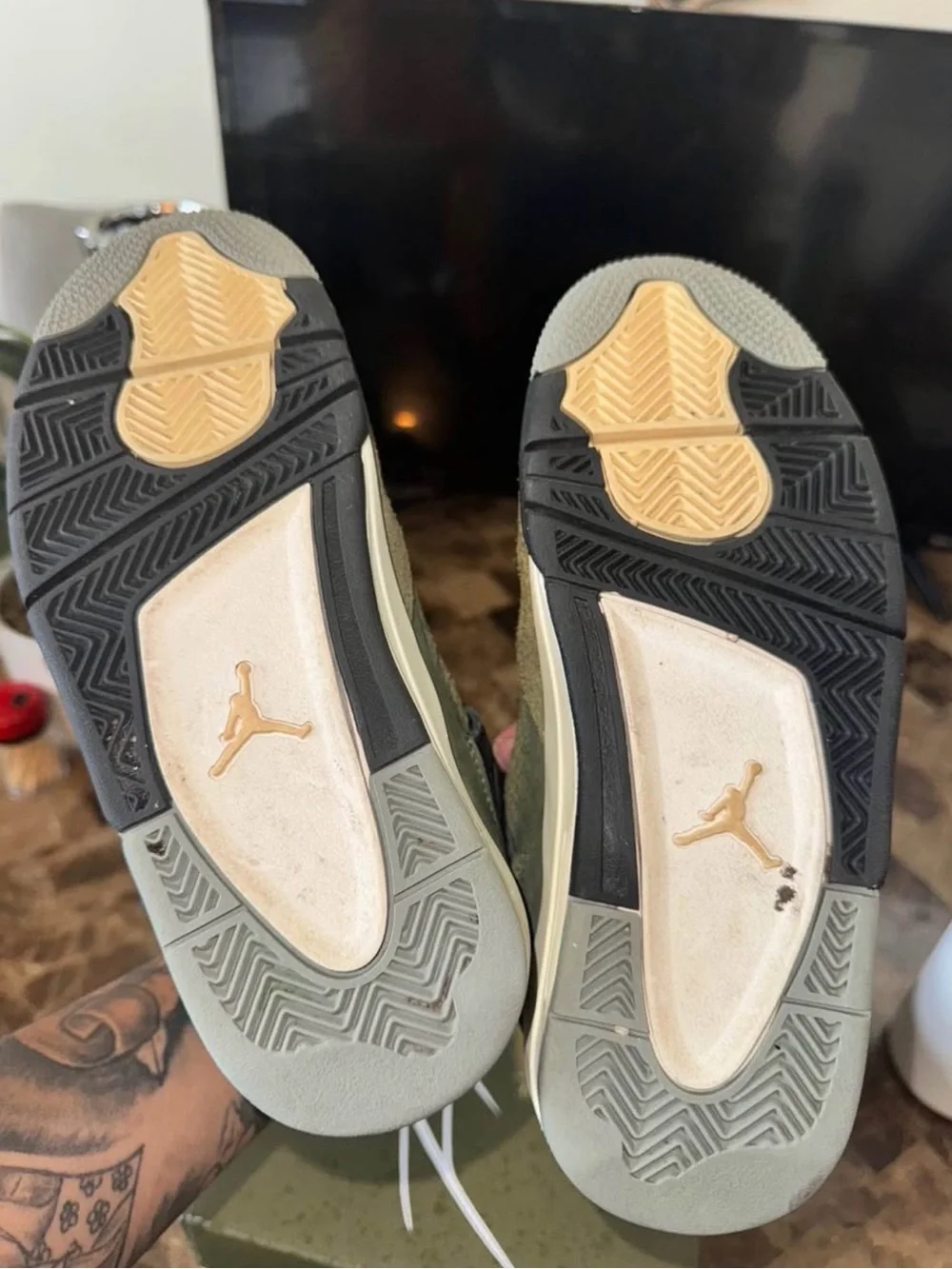 Jordan Men’s Sneakers in Olive Green and Black